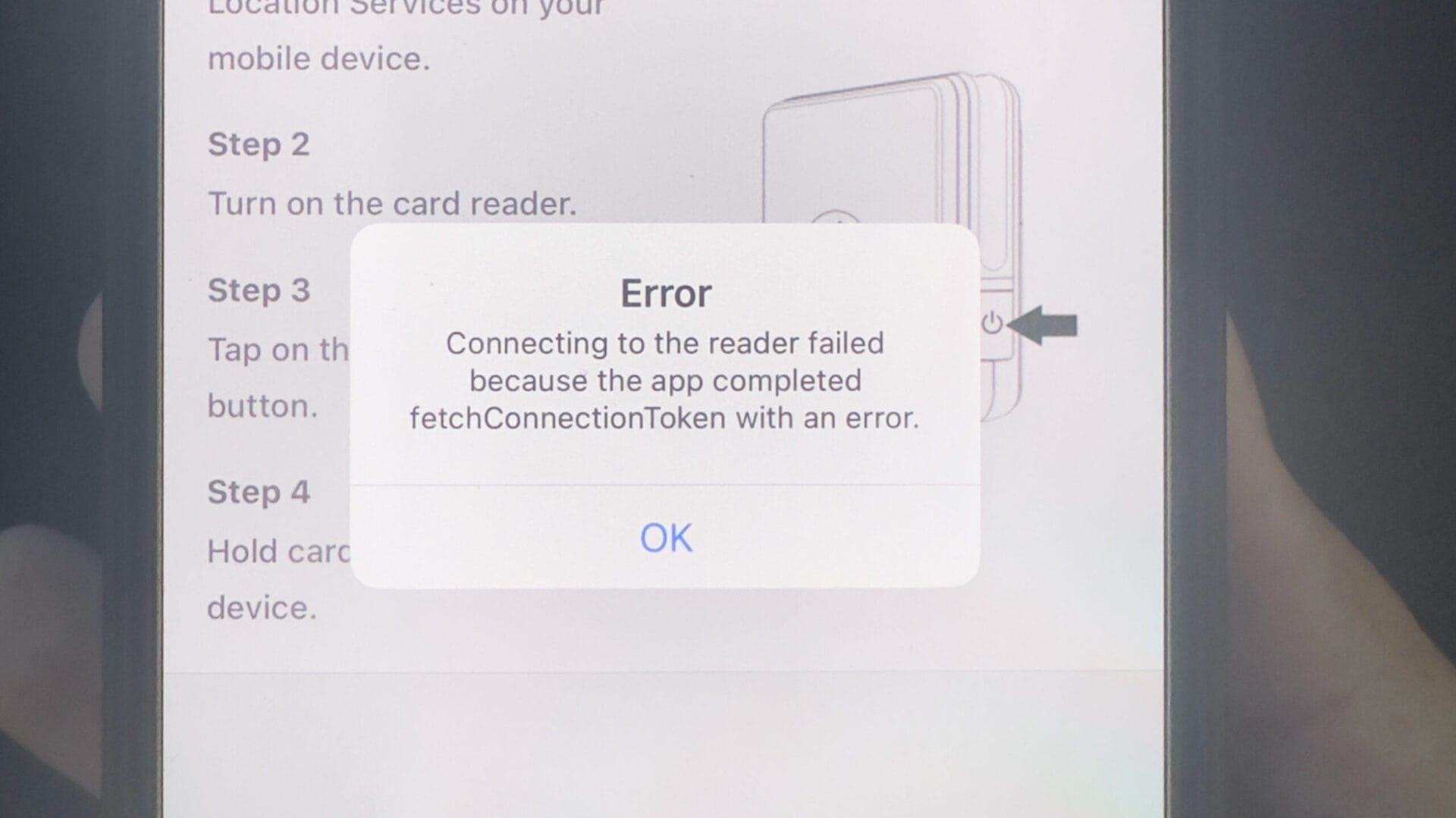 Reader Connection Error